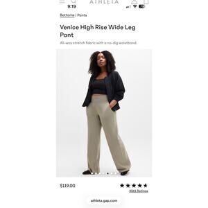 Venice High Rise Wide Leg Pant, color: Willow, size 3x